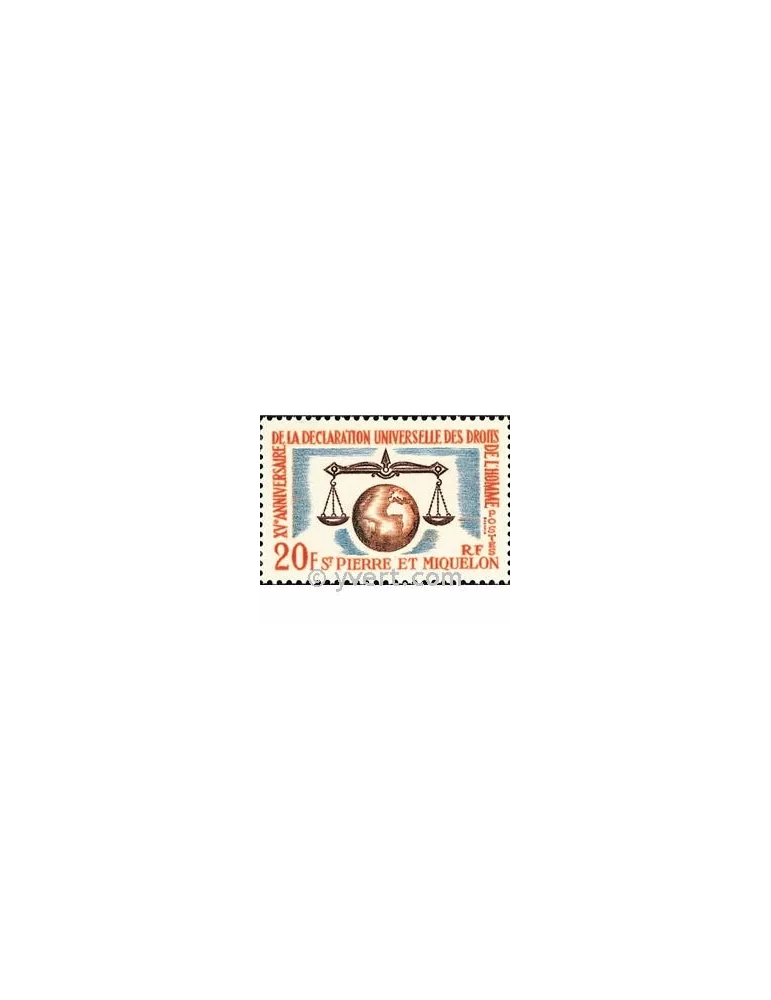 n° 370 -  Timbre Saint-Pierre et Miquelon Poste