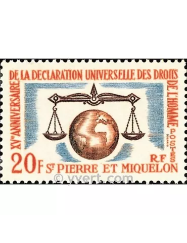 n° 370 -  Timbre Saint-Pierre et Miquelon Poste 2
