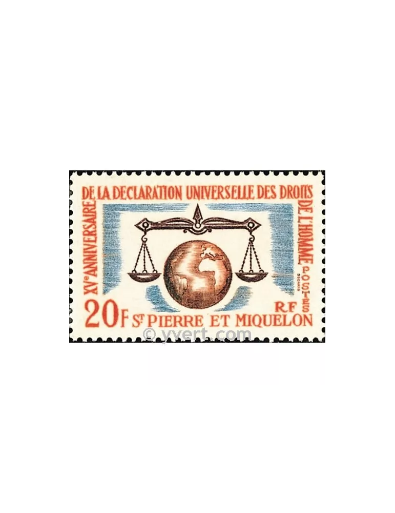 n° 370 -  Timbre Saint-Pierre et Miquelon Poste