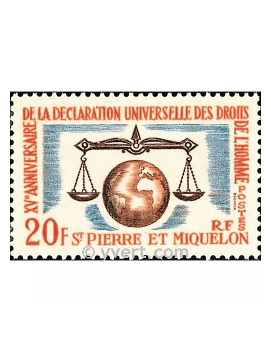 n° 370 -  Timbre Saint-Pierre et Miquelon Poste