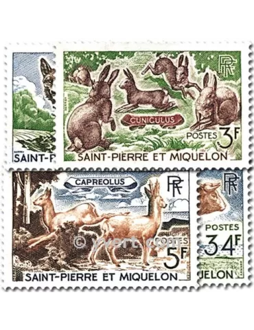 n° 372/375 -  Timbre Saint-Pierre et Miquelon Poste 2