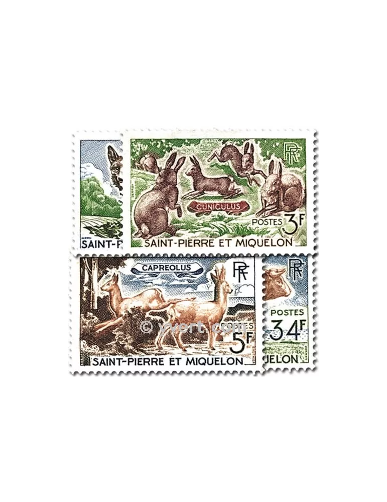 n° 372/375 -  Timbre Saint-Pierre et Miquelon Poste