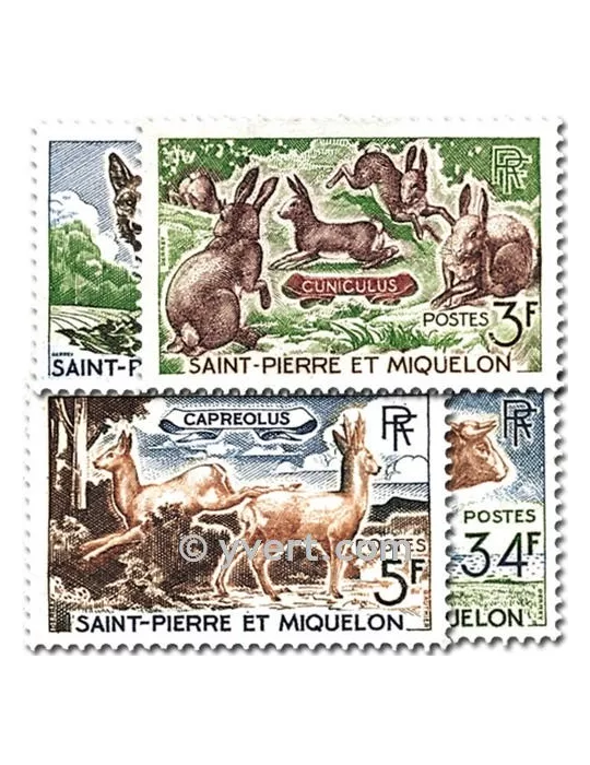 n° 372/375 -  Timbre Saint-Pierre et Miquelon Poste