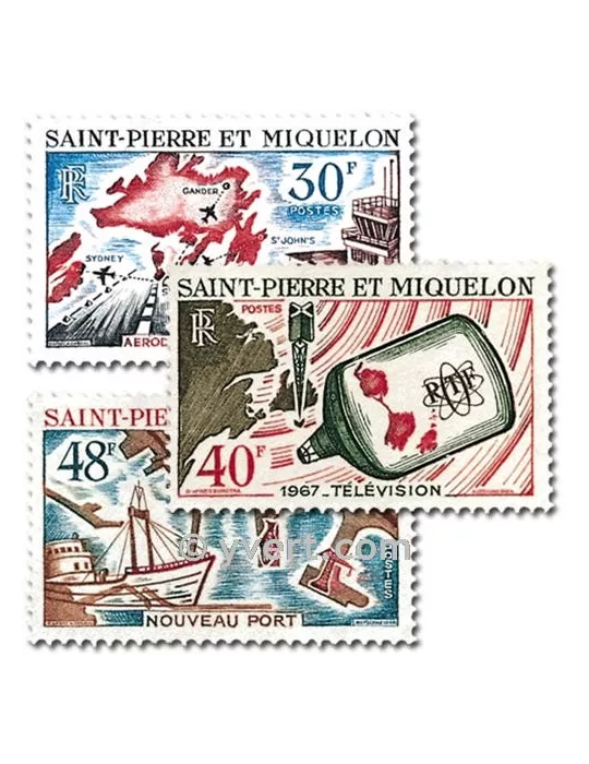 n° 376/378 -  Timbre Saint-Pierre et Miquelon Poste