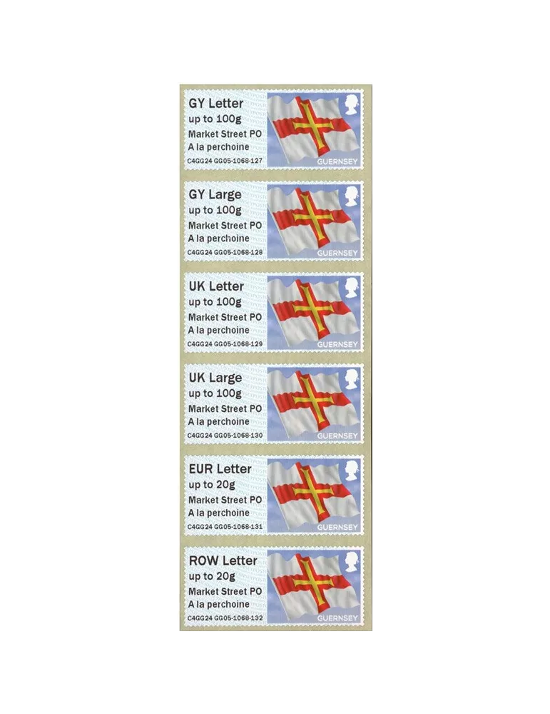 n° 145 - Timbre GUERNESEY Timbres de distributeurs