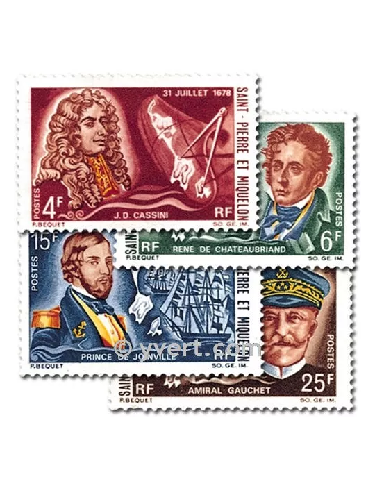 n° 380/383 -  Timbre Saint-Pierre et Miquelon Poste