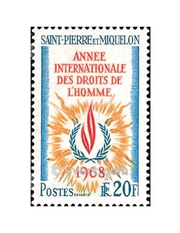 n° 384 -  Timbre Saint-Pierre et Miquelon Poste 2
