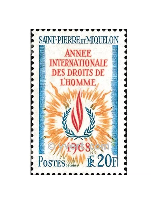 n° 384 -  Timbre Saint-Pierre et Miquelon Poste