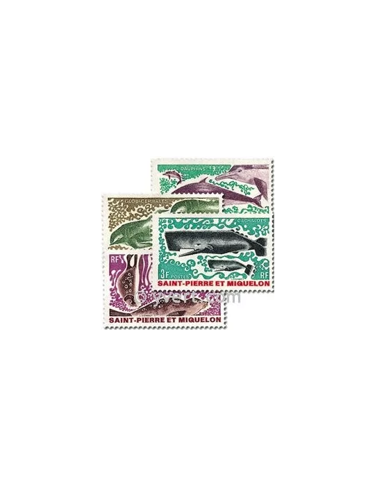n° 391/394 -  Timbre Saint-Pierre et Miquelon Poste