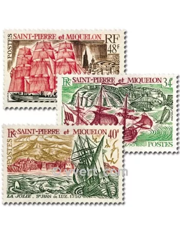 n° 395/397 -  Timbre Saint-Pierre et Miquelon Poste 2