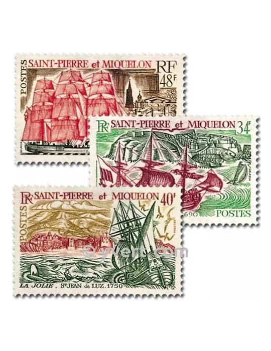 n° 395/397 -  Timbre Saint-Pierre et Miquelon Poste