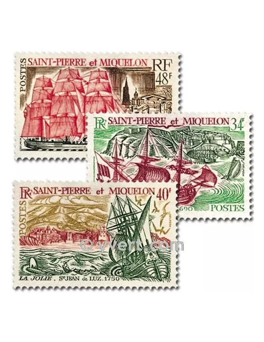 n° 395/397 -  Timbre Saint-Pierre et Miquelon Poste