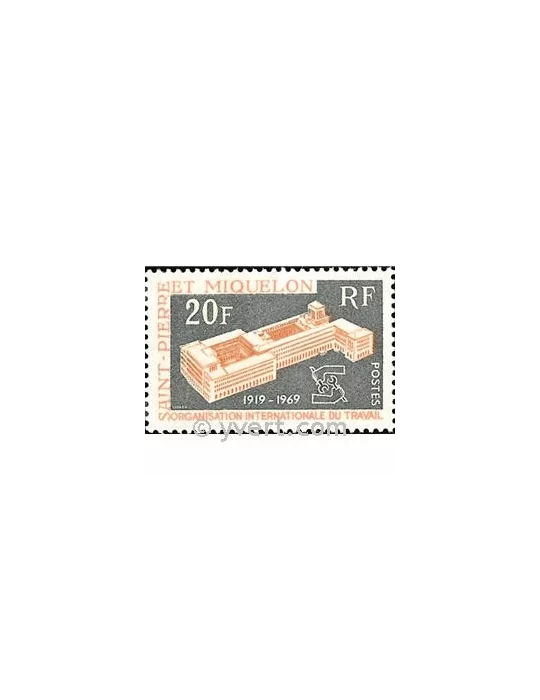n° 398 -  Timbre Saint-Pierre et Miquelon Poste