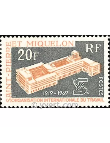 n° 398 -  Timbre Saint-Pierre et Miquelon Poste 2