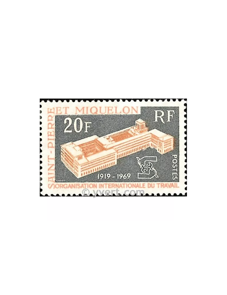 n° 398 -  Timbre Saint-Pierre et Miquelon Poste