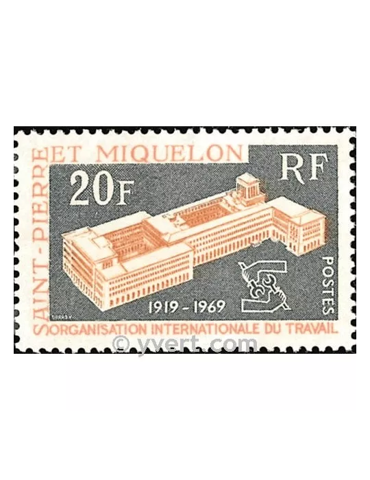n° 398 -  Timbre Saint-Pierre et Miquelon Poste