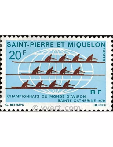 n° 405 -  Timbre Saint-Pierre et Miquelon Poste 2