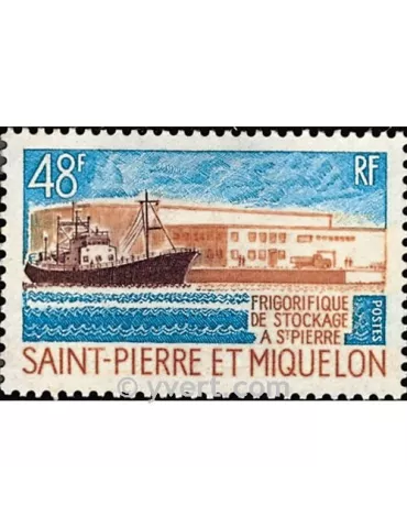 n° 406 -  Timbre Saint-Pierre et Miquelon Poste 2