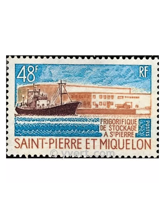 n° 406 -  Timbre Saint-Pierre et Miquelon Poste
