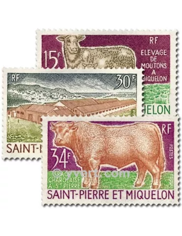 n° 407/409 -  Timbre Saint-Pierre et Miquelon Poste 2