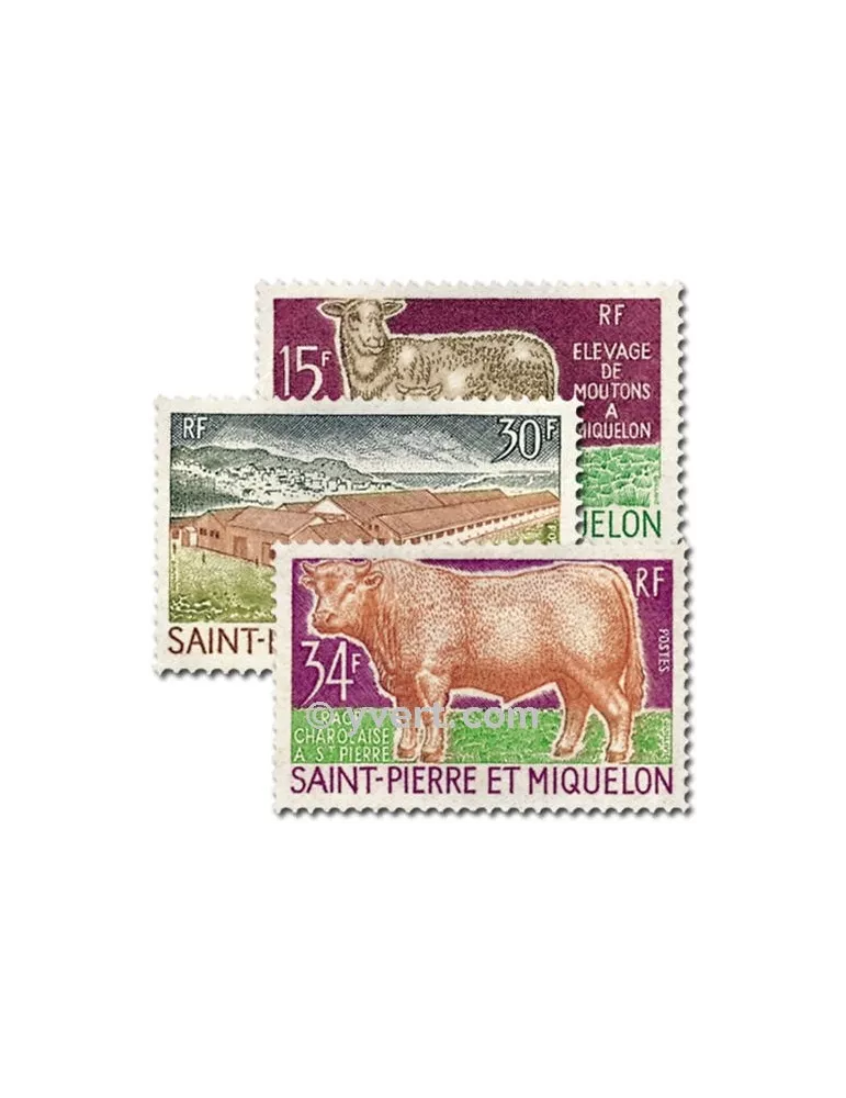 n° 407/409 -  Timbre Saint-Pierre et Miquelon Poste