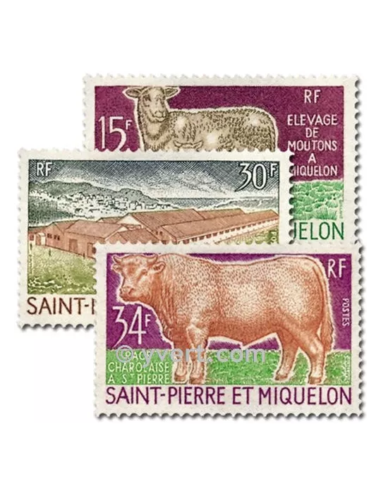 n° 407/409 -  Timbre Saint-Pierre et Miquelon Poste