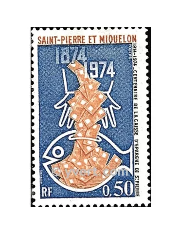 n° 437 -  Timbre Saint-Pierre et Miquelon Poste 2