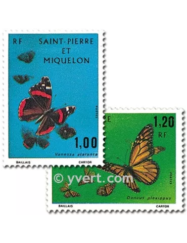n° 441/442 -  Timbre Saint-Pierre et Miquelon Poste 2