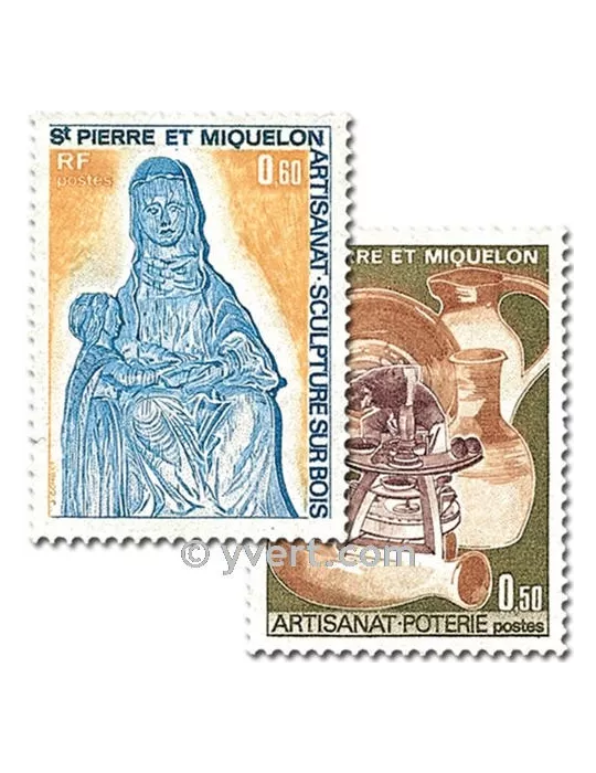 n° 443/444 -  Timbre Saint-Pierre et Miquelon Poste