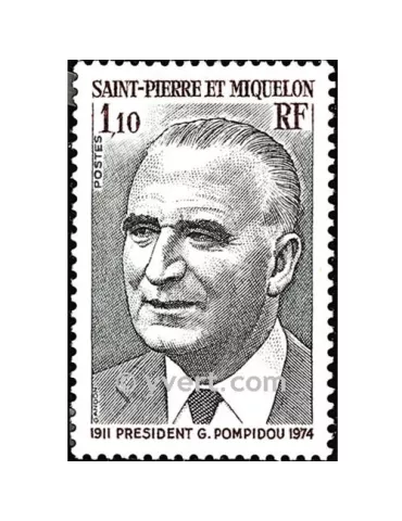 n° 448 -  Timbre Saint-Pierre et Miquelon Poste 2