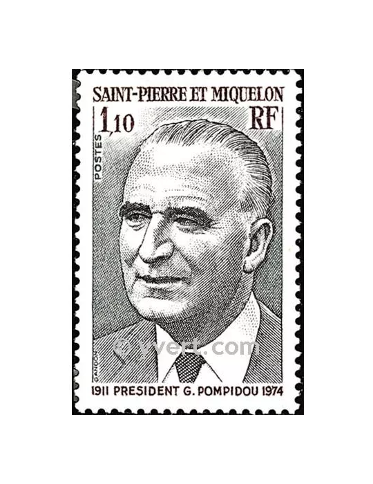 n° 448 -  Timbre Saint-Pierre et Miquelon Poste