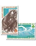 n° 450/451 -  Timbre Saint-Pierre et Miquelon Poste