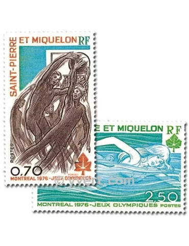 n° 450/451 -  Timbre Saint-Pierre et Miquelon Poste 2