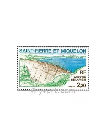 n° 452 -  Timbre Saint-Pierre et Miquelon Poste