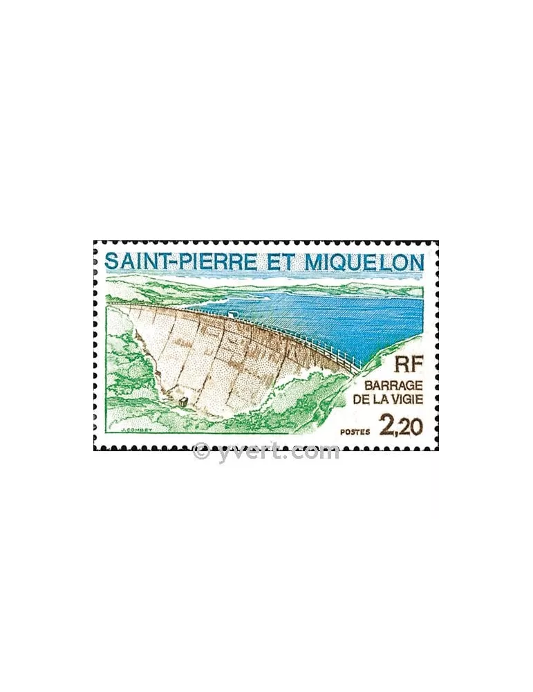 n° 452 -  Timbre Saint-Pierre et Miquelon Poste