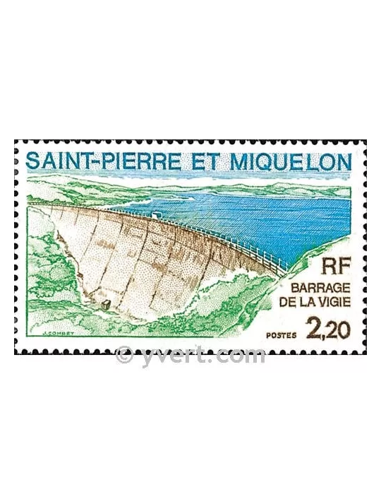 n° 452 -  Timbre Saint-Pierre et Miquelon Poste