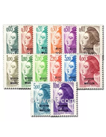 n° 455/469 -  Timbre Saint-Pierre et Miquelon Poste 2