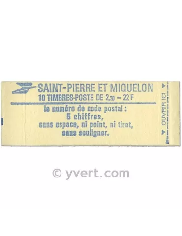 n° C464a -  Timbre Saint-Pierre et Miquelon Poste 2
