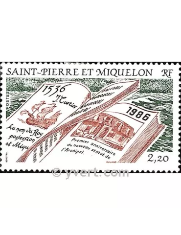 n° 470 -  Timbre Saint-Pierre et Miquelon Poste 2