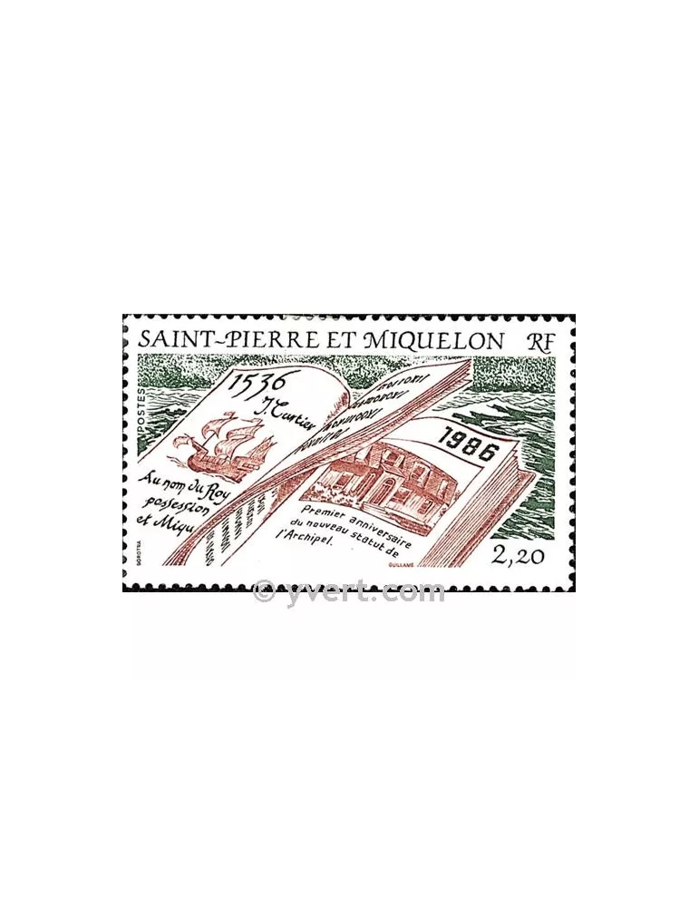 n° 470 -  Timbre Saint-Pierre et Miquelon Poste