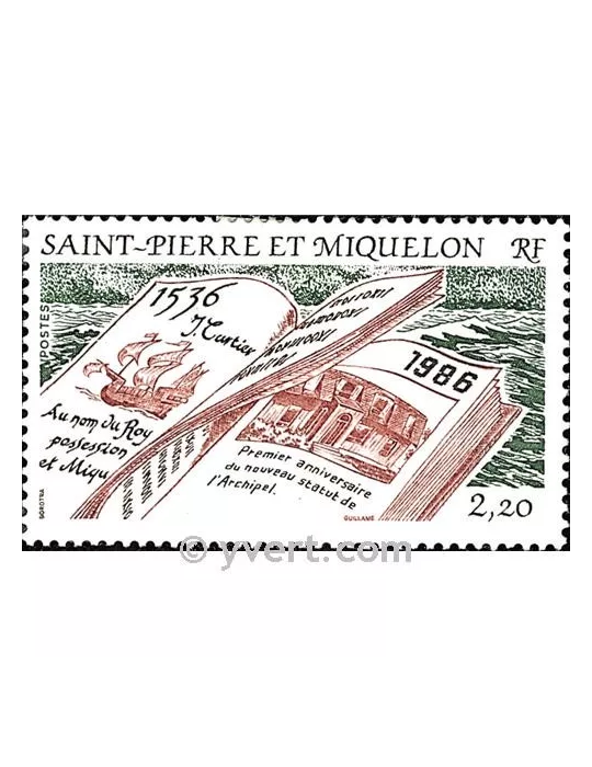 n° 470 -  Timbre Saint-Pierre et Miquelon Poste