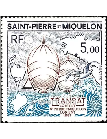 n° 477 -  Timbre Saint-Pierre et Miquelon Poste 2