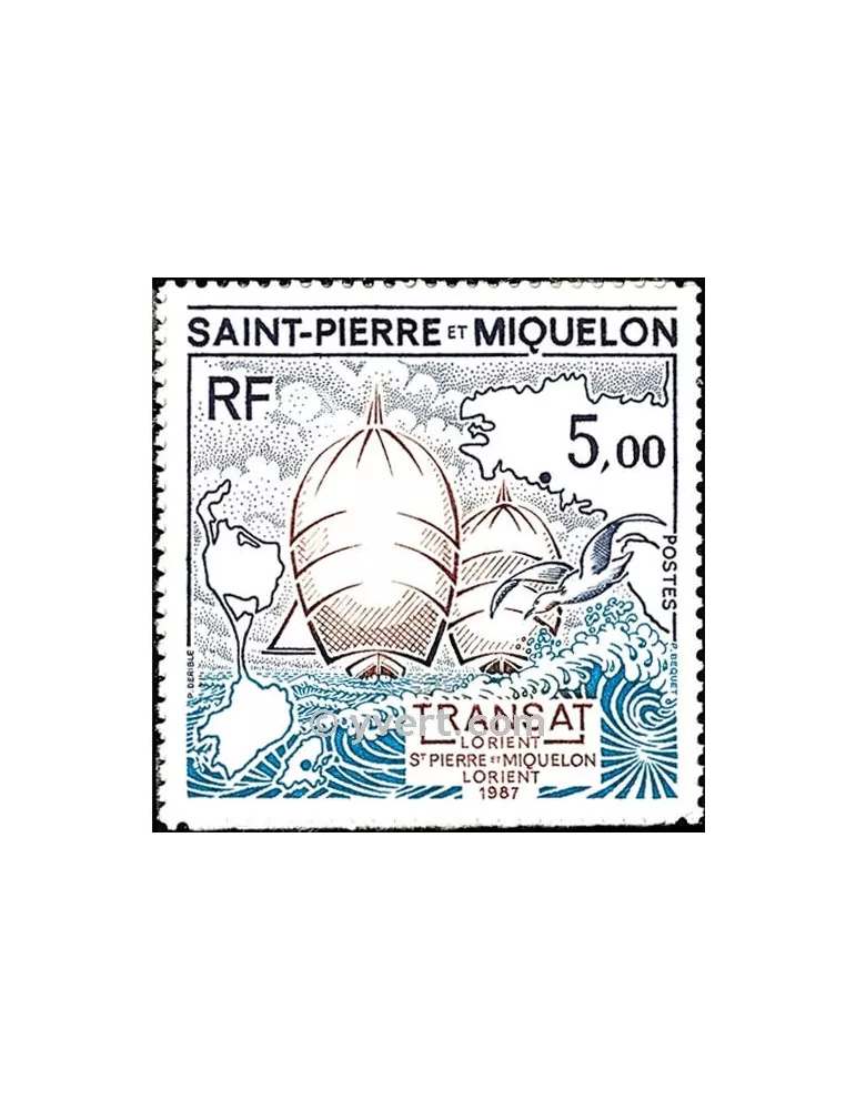 n° 477 -  Timbre Saint-Pierre et Miquelon Poste