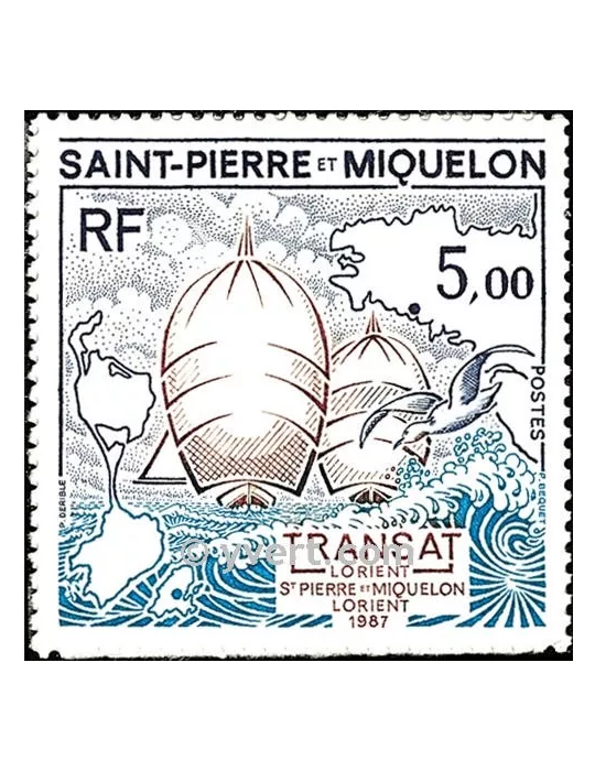 n° 477 -  Timbre Saint-Pierre et Miquelon Poste