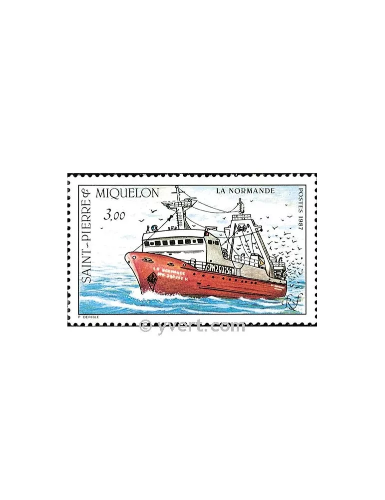 n° 482 -  Timbre Saint-Pierre et Miquelon Poste