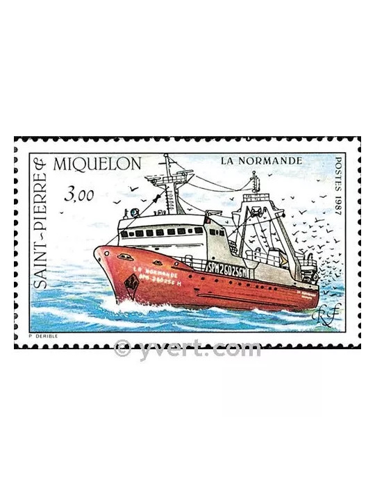 n° 482 -  Timbre Saint-Pierre et Miquelon Poste