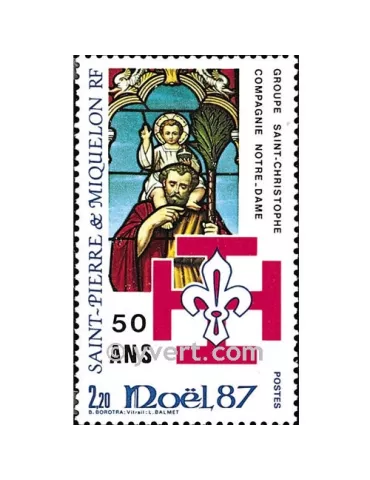 n° 483 -  Timbre Saint-Pierre et Miquelon Poste 2