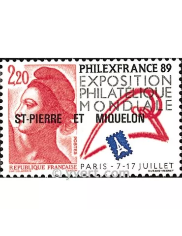 n° 489 -  Timbre Saint-Pierre et Miquelon Poste 2