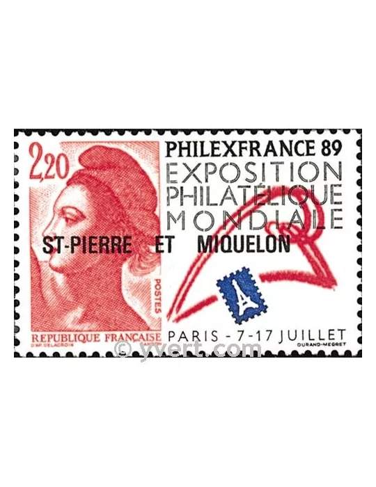 n° 489 -  Timbre Saint-Pierre et Miquelon Poste