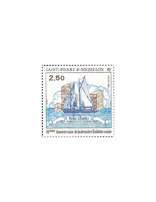 n° 492 -  Timbre Saint-Pierre et Miquelon Poste